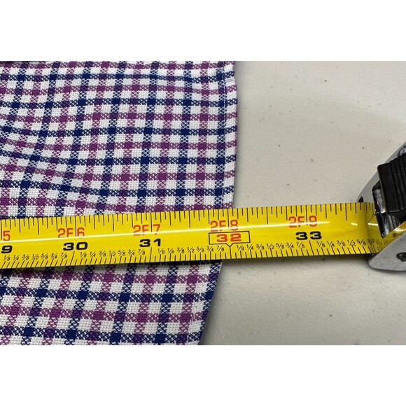 Charles Tyrwhitt Shirt Mens Sz 16.5 /36 Gingham Check Slim Fit Non Iron Business - Picture 6 of 7